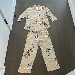 Olivia Von Halle silk set in Small